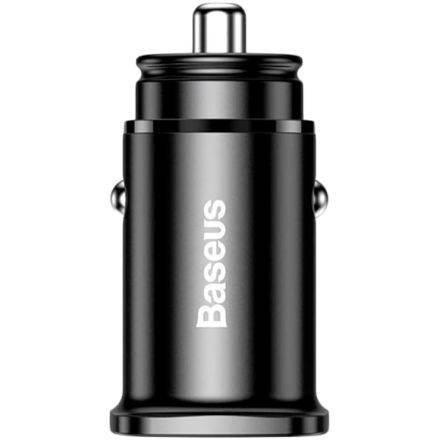 Автомобильный адаптер BASEUS 2*USB/USB-C, 30 Вт