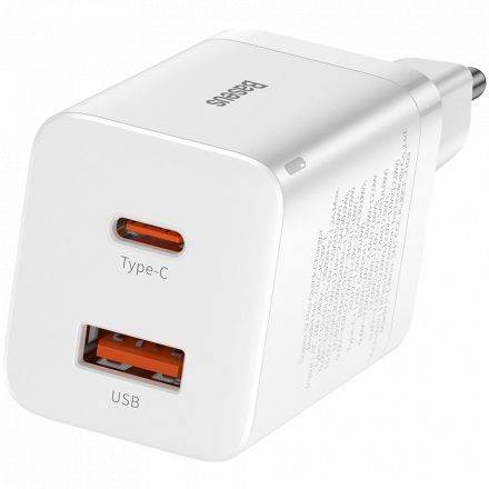 AC Adapter BASEUS 2*USB/USB-C, 30 W