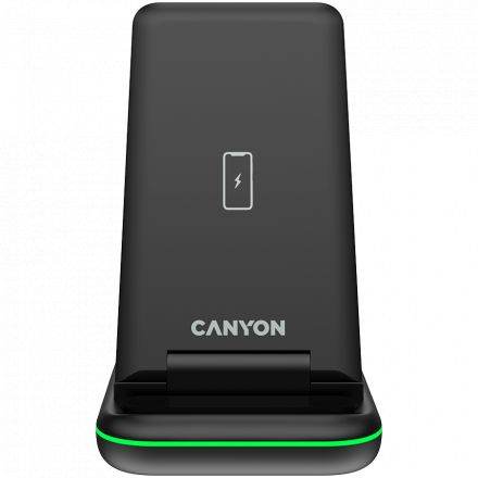 Беспроводное зарядное устройство CANYON, 15 Вт, Чёрный