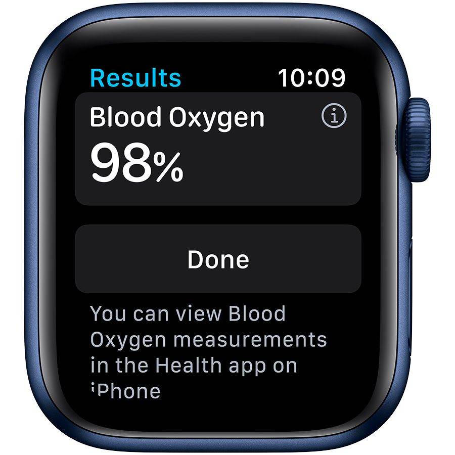 Apple Watch Series 6 GPS, 40мм, Синий, Спортивный ремешок цвета «тёмный ультрамарин» MG143 б/у - Фото 2