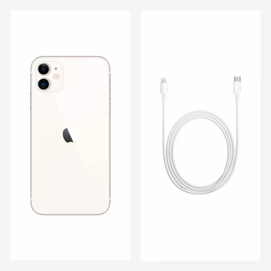 Apple iPhone 11 128 ГБ Белый MHDJ3 б/у б/у - купить в Алматы с доставкой по  Казахстану | Breezy.kz