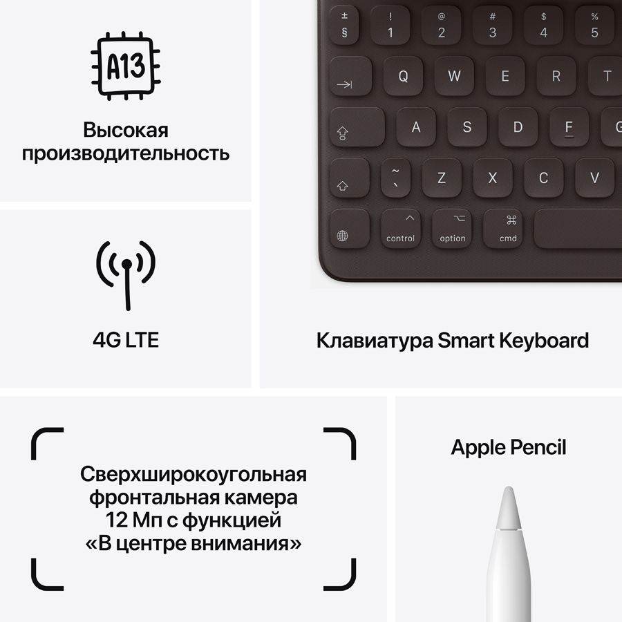 iPad 10.2 (9 Gen), 256 ГБ, Wi-Fi, Серый космос MK2N3 б/у - Фото 4