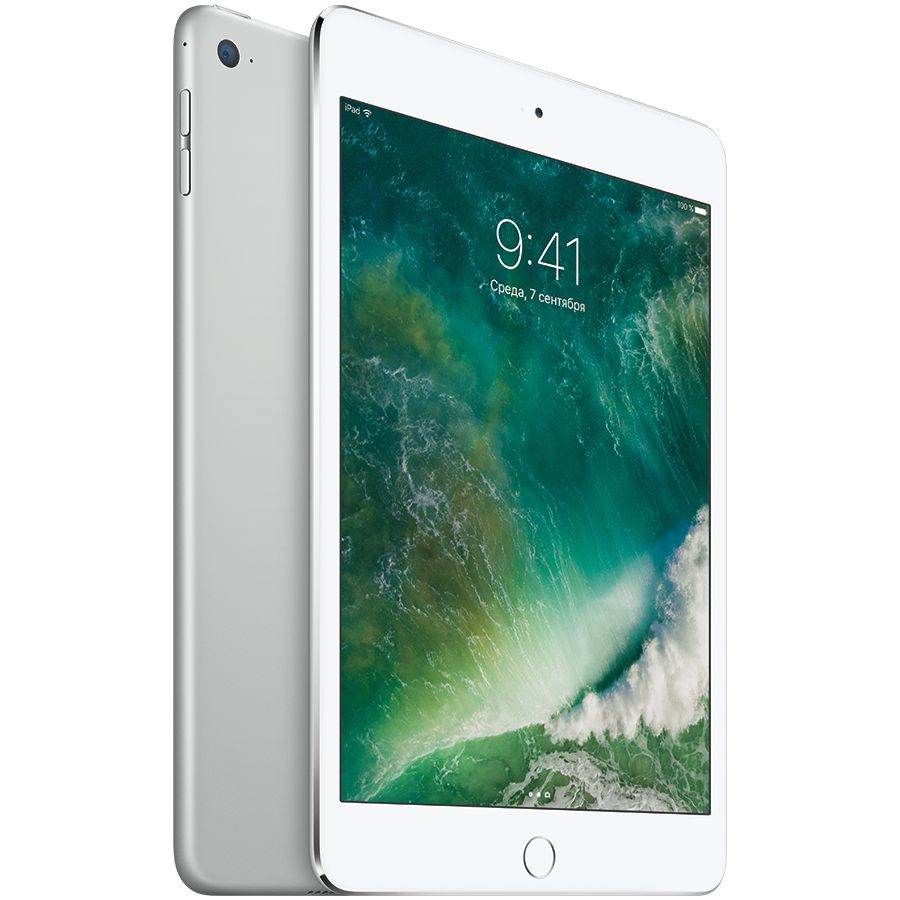 

iPad mini 4, 128 ГБ, Wi-Fi, Серебристый