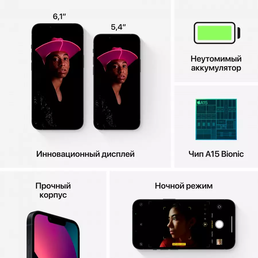 Apple iPhone 13 mini 256 ГБ Тёмная ночь MLK53 б/у б/у - купить в Алматы с  доставкой по Казахстану | Breezy.kz