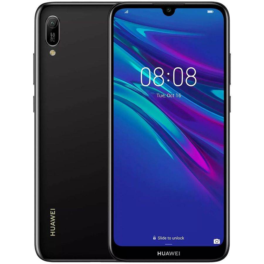 Huawei Y6 2019 32 ГБ Midnight Black б/у - Фото 0