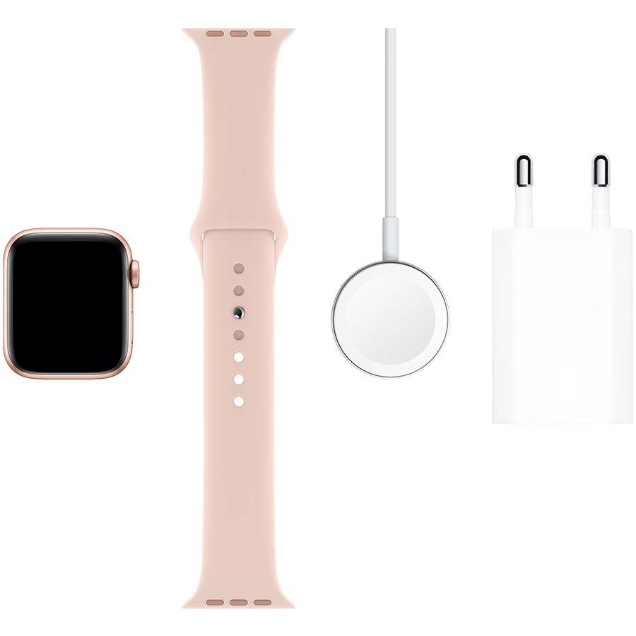 Apple Watch Series 5 GPS, 40мм, Золотой, Cпортивный ремешок цвета «розовый песок» MWV72 б/у - Фото 5