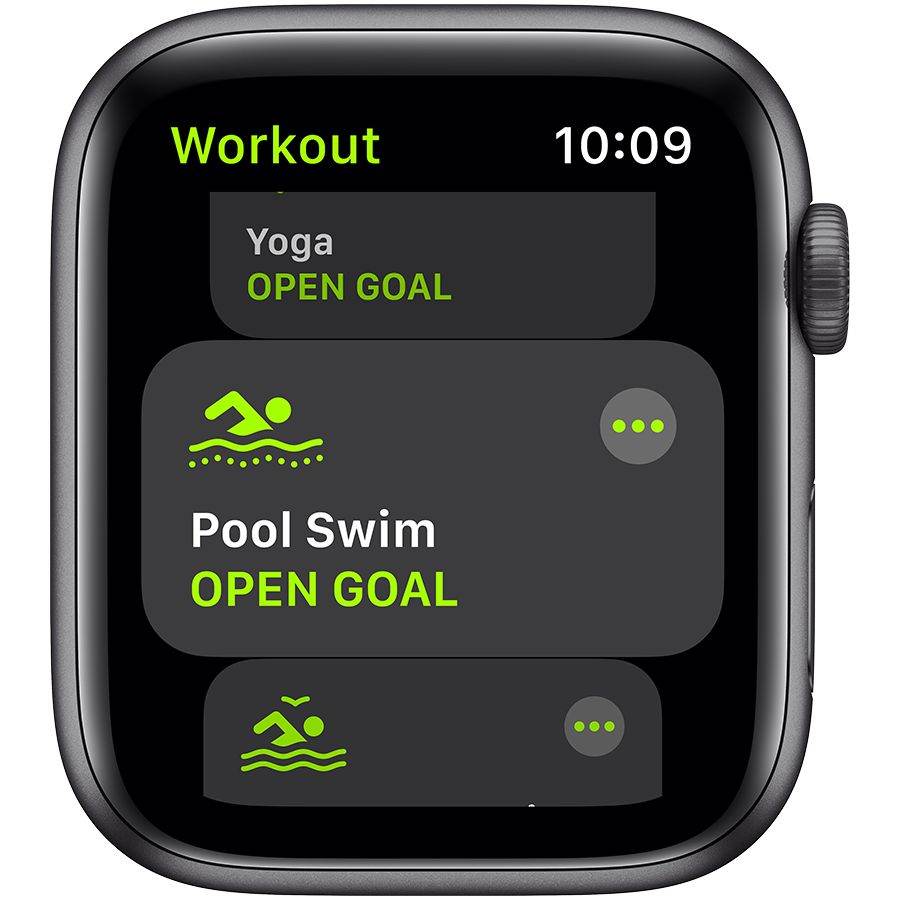 Apple Watch SE GPS, 44мм, Серый космос, Cпортивный ремешок чёрного цвета MYDT2 б/у - Фото 2