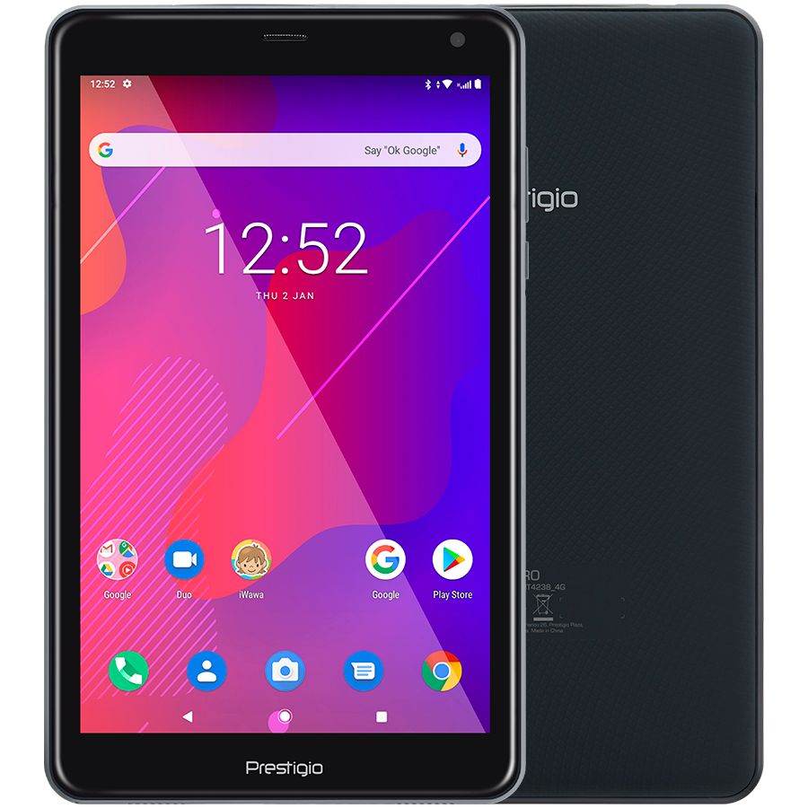 

PRESTIGIO Q Pro (8.0'',1280x800,16 ГБ,Android 9.0,USB 2.0,Wi-Fi,BT, Серый космос