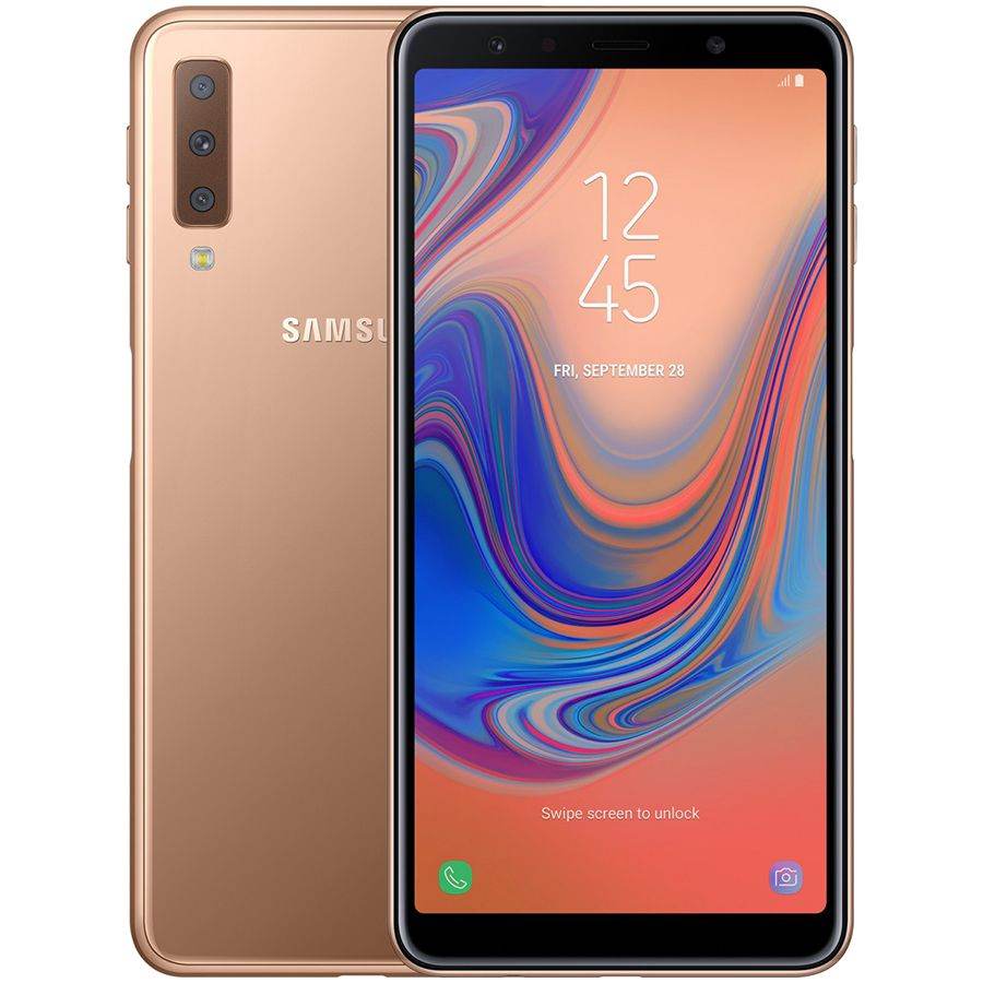 Samsung Galaxy A7 2018 64 ГБ Золотой SM-A750FZDUSEK б/у - Фото 0