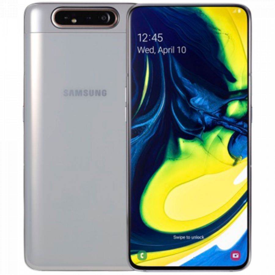 Samsung Galaxy A80 128 ГБ Серебристый SM-A805FZSDSEK б/у - Фото 0
