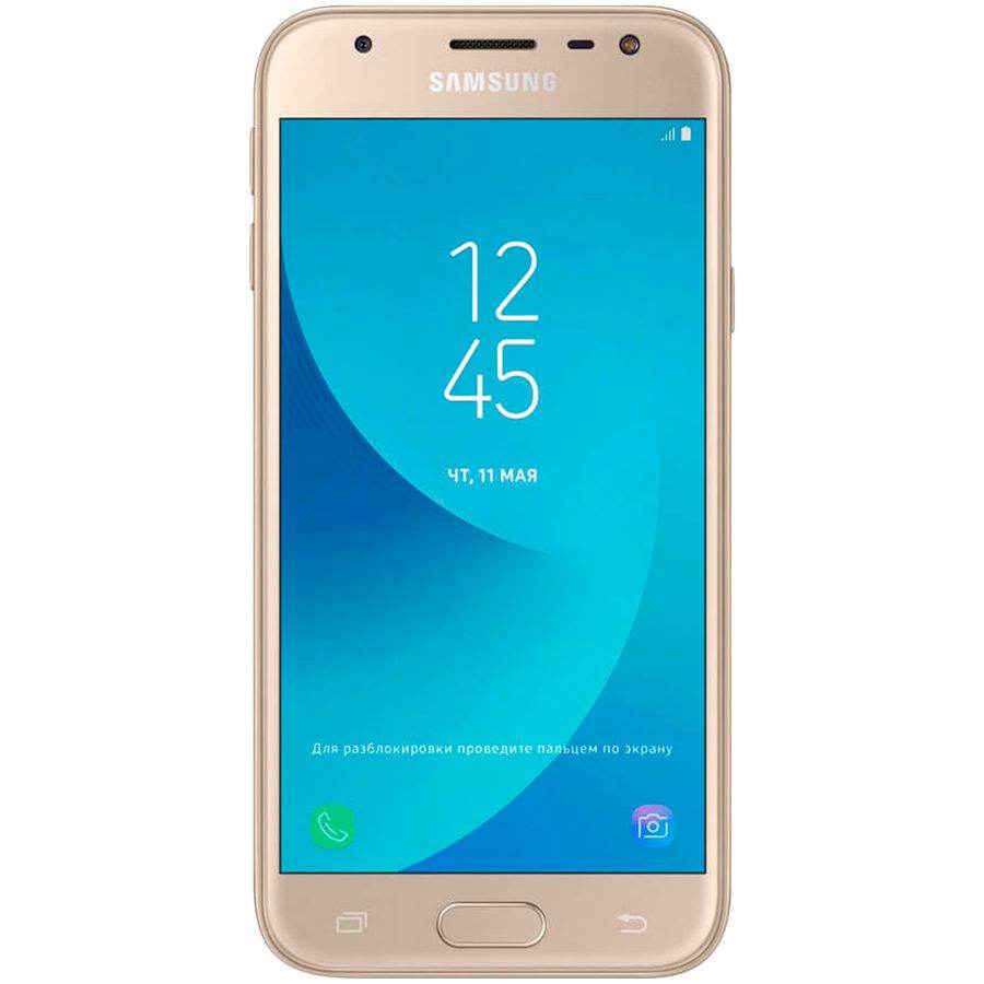 Samsung Galaxy J3 2017 16 ГБ Золотой SM-J330FZDDSEK б/у - Фото 0