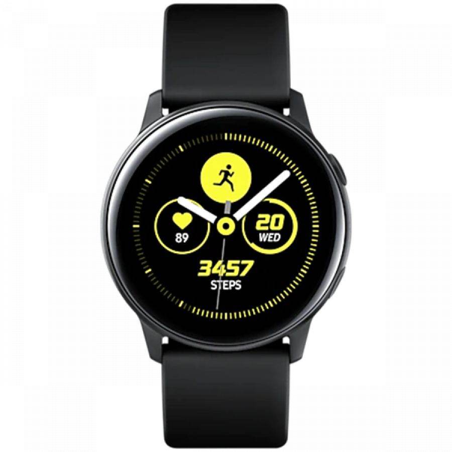 Samsung Galaxy Watch Active (1.10", 360x360, 4 ГБ, Tizen, Bluetooth 4.2) Чёрный SM-R500ZKASEK б/у - Фото 0