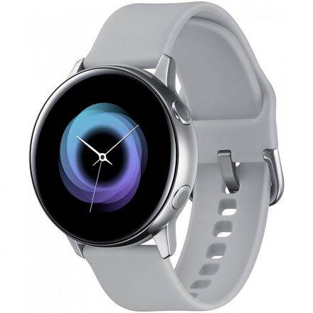 Samsung Galaxy Watch Active (1.10", 360x360, 4 GB, Tizen, BT 4.2) Silver