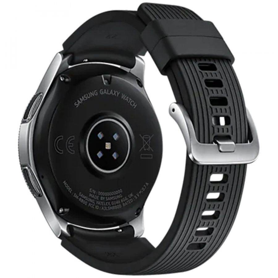 Samsung Galaxy Watch 46 mm BT (1.30", 360x360, 4 ГБ, Tizen, Bluetooth 4.2) Серебристый SM-R800ZSUSEK б/у - Фото 1