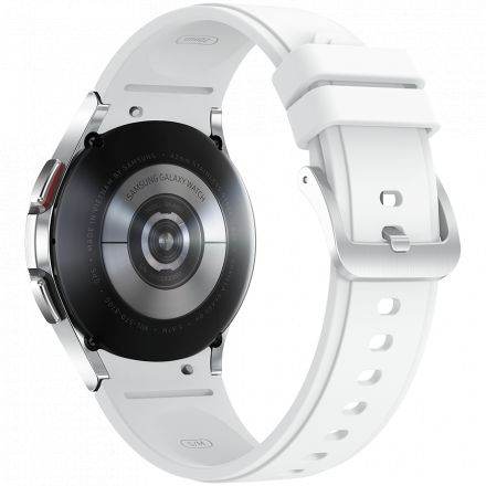 Samsung Galaxy Watch 4 Classic (1.20", 396x396, 16 ГБ, Wear OS, Bluetooth 5.0) Серебристый SM-R880ZSASEK б/у - Фото 1