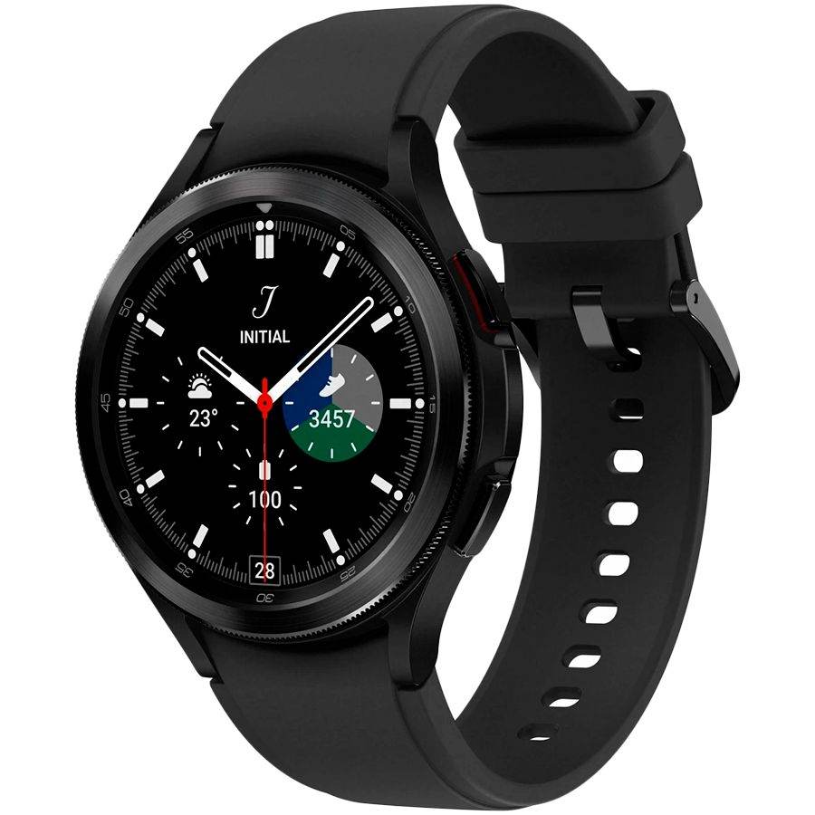 Samsung Galaxy Watch 4 Classic (1.40", 450x450, 16 ГБ, Wear OS, Bluetooth 5.0) ) Чёрный SM-R890ZKASEK б/у - Фото 0