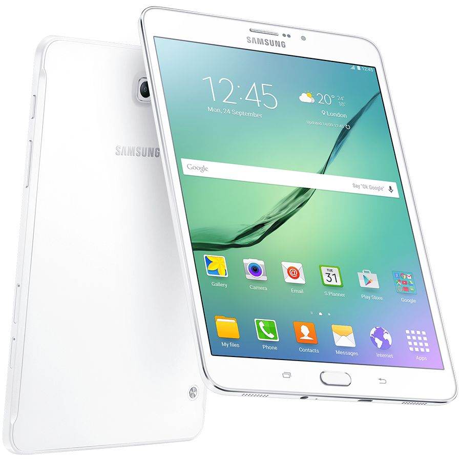 Samsung Galaxy Tab A 9.7' (9.7'',1024x768,16 ГБ,Android,Wi-Fi,BT,Micro USB 2.0, Белый SM-T555ZWASEK б/у - Фото 0