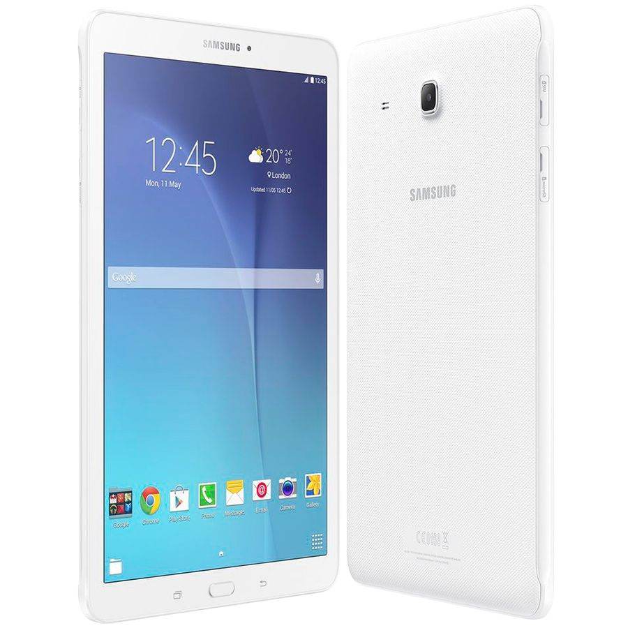 Samsung Galaxy Tab E 9.6' (9.6'',1280x800,8 ГБ,Android,Wi-Fi,BT,Micro USB 2.0, Белый SM-T560ZWDSEK б/у - Фото 0
