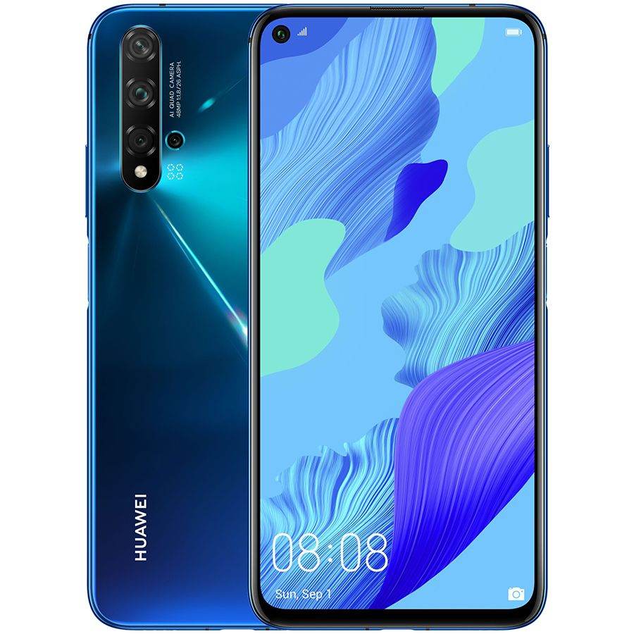 Huawei Nova 5Т 128 ГБ Crush Blue б/у - Фото 0