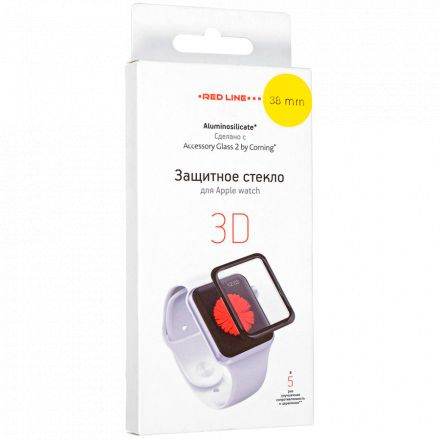 Tempered Glass RED LINE Corning Full screen (3D) for Apple Watch